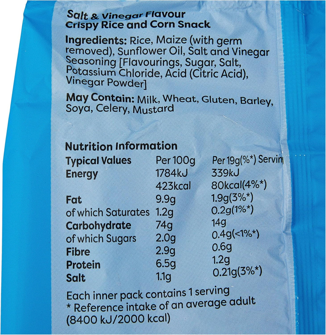 Snack a Jacks Salt & Vinegar 5 x 19g Rice & Corn Cakes
