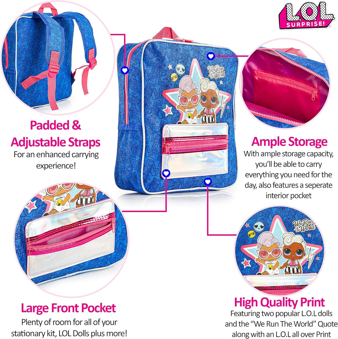 LOL SURPRISE Unisex Pocket Backpack, Leisure and Sportwear, Multicolor (NI-420-050)