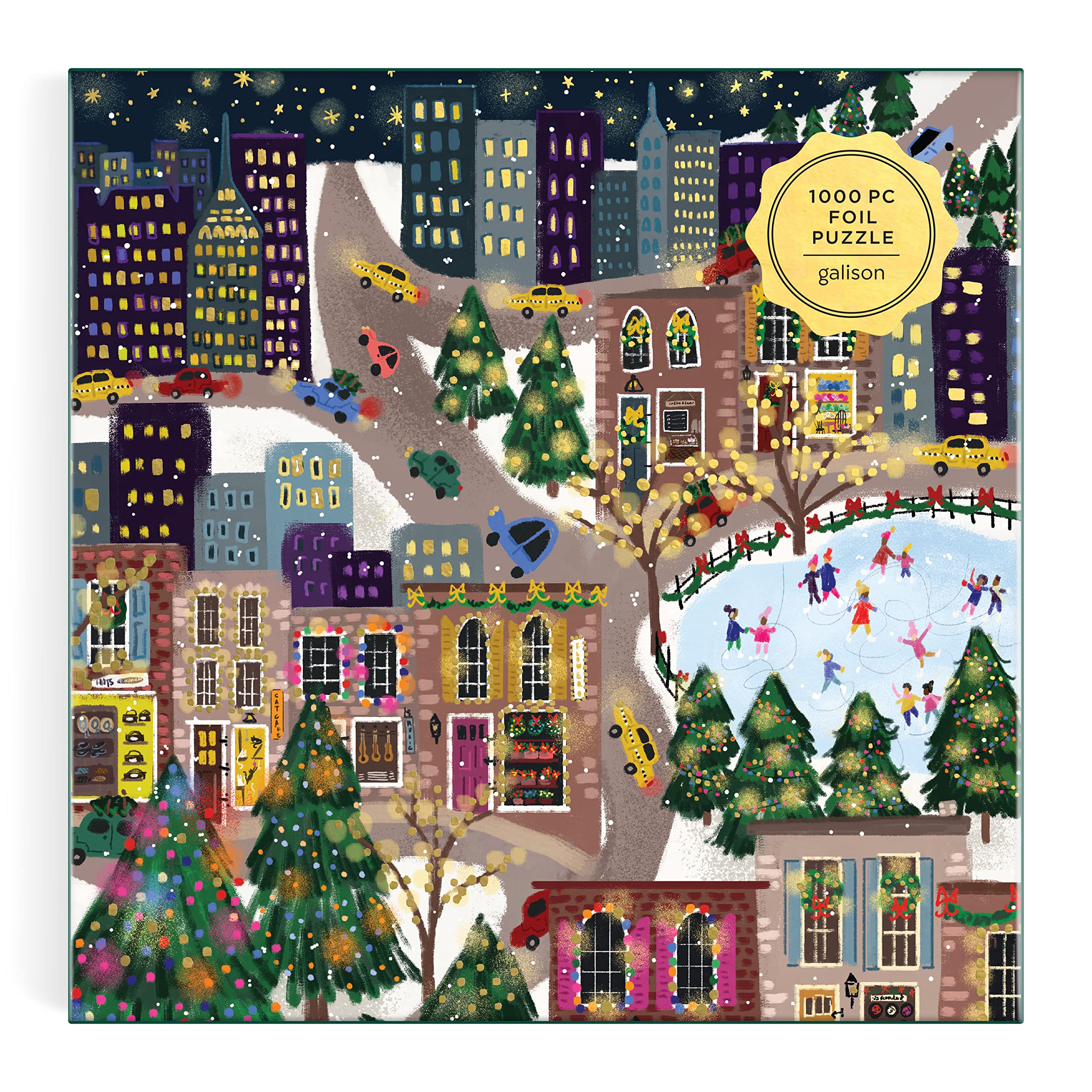 Galison Joy Laforme Sparkling City 1000 Piece Foil Jigsaw Puzzle | 27 x 20 Inches 6