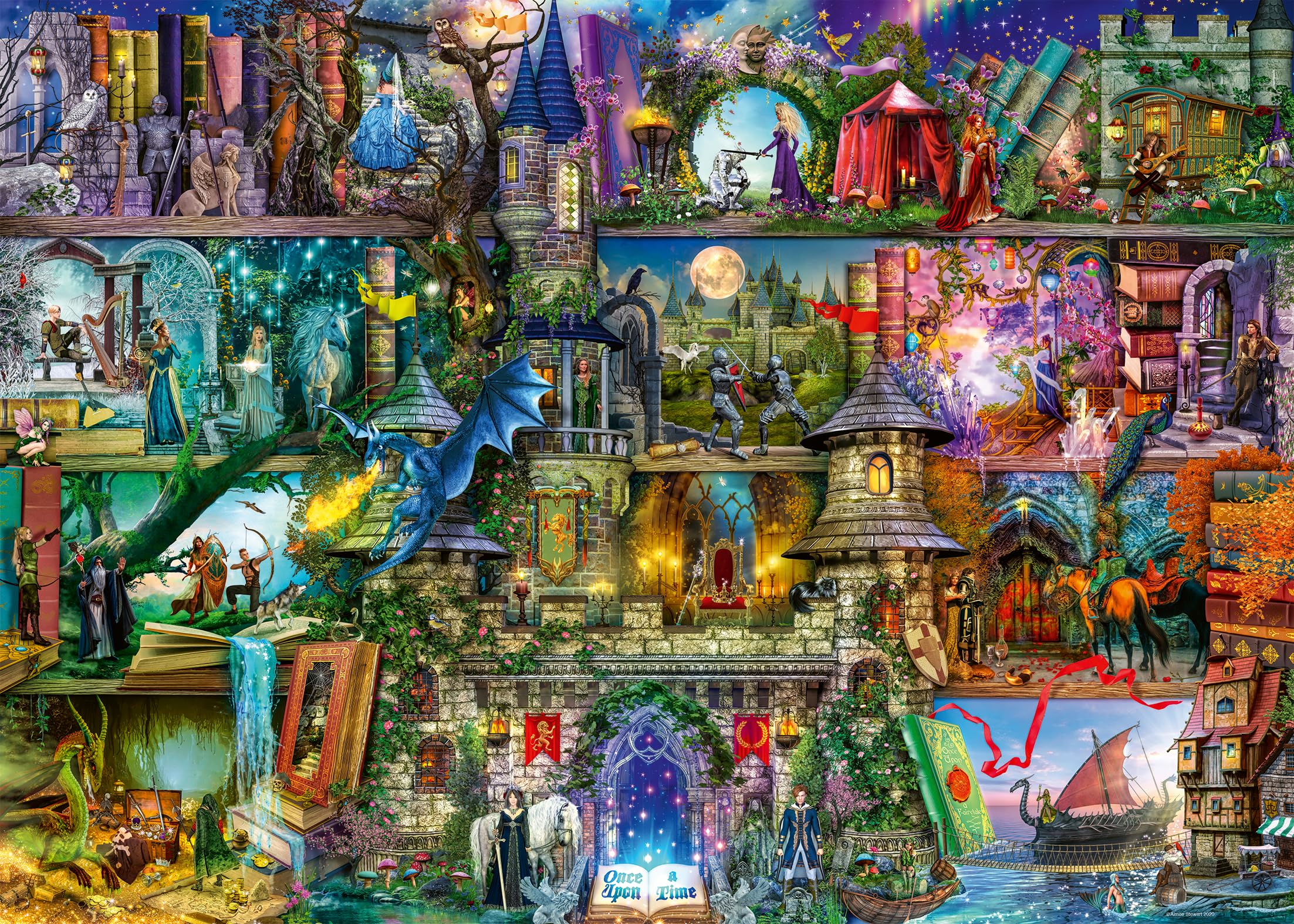 Ravensburger Aimee Stewart Myths & Legends 1000 Piece Jigsaw Puzzle - Fantasy Castle Scene for Adults & Kids 12+ 1