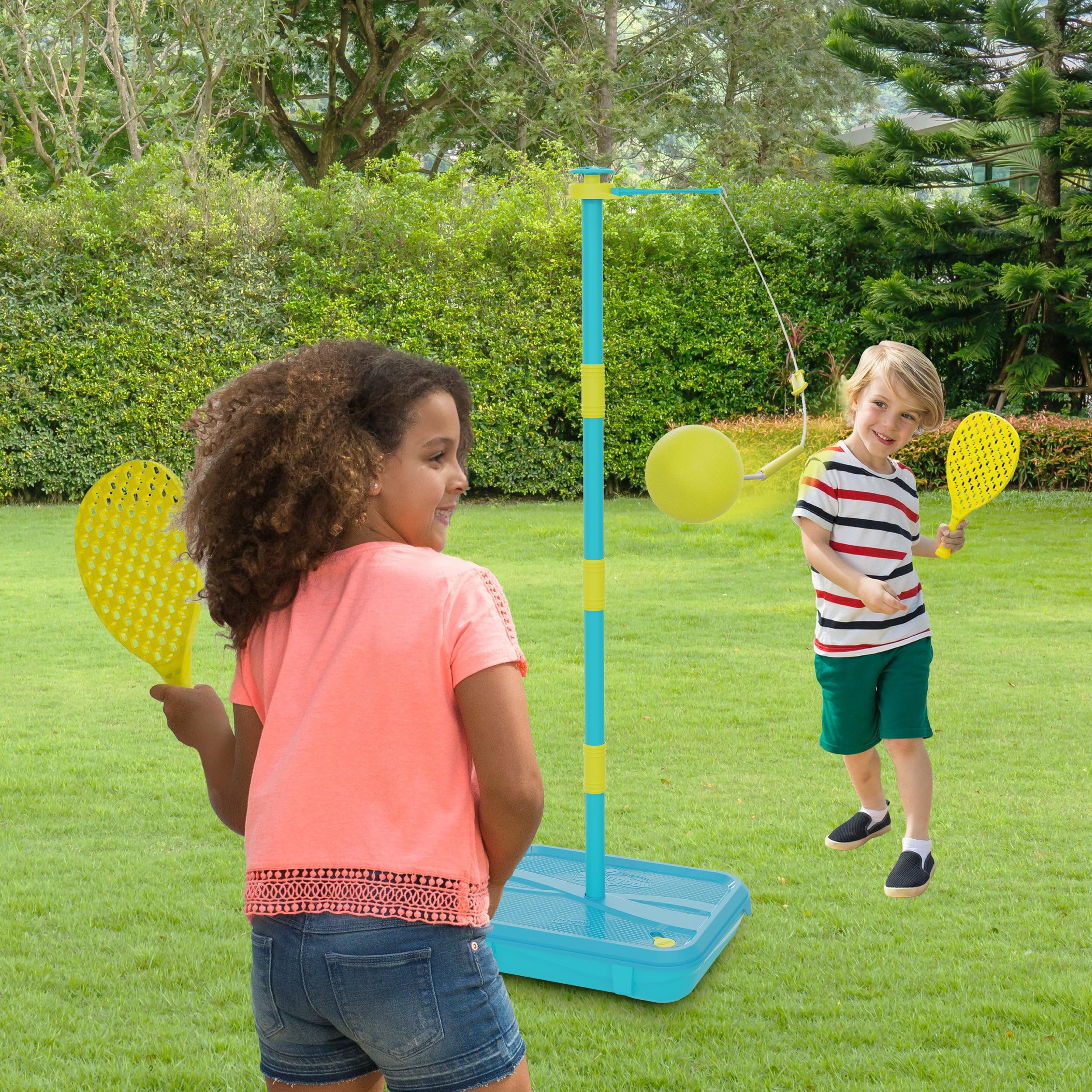 Swingball Early Fun All Surface Junior Swingball Set - Ages 3+ | Foam Ball | Blue & Yellow 5