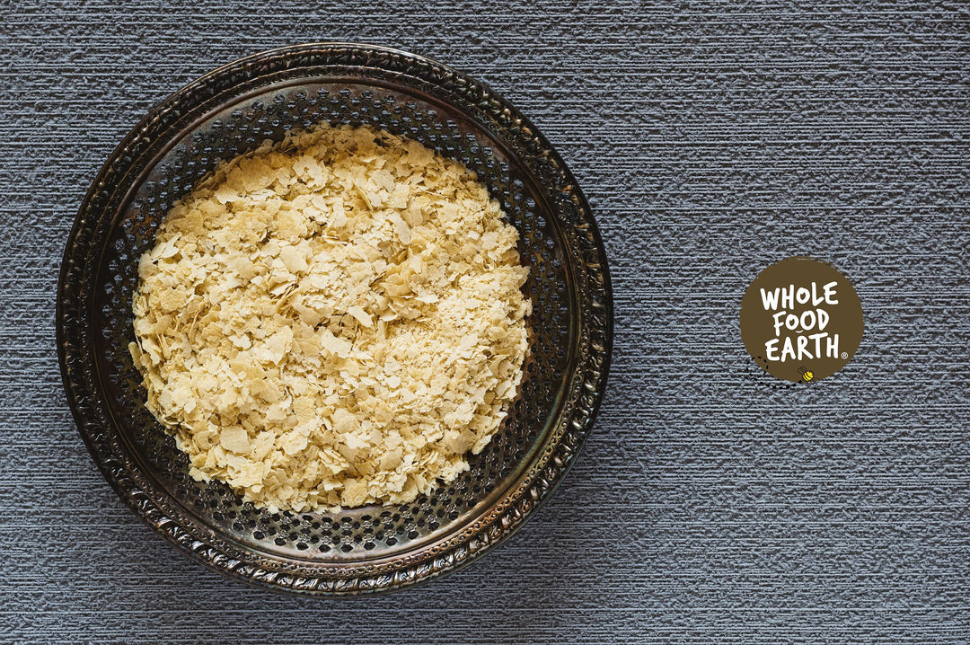 Wholefood Earth Nutritional Yeast Flakes (Nooch) 125g - Dairy Free, Fortified with B12, Vegan Cheese Substitute