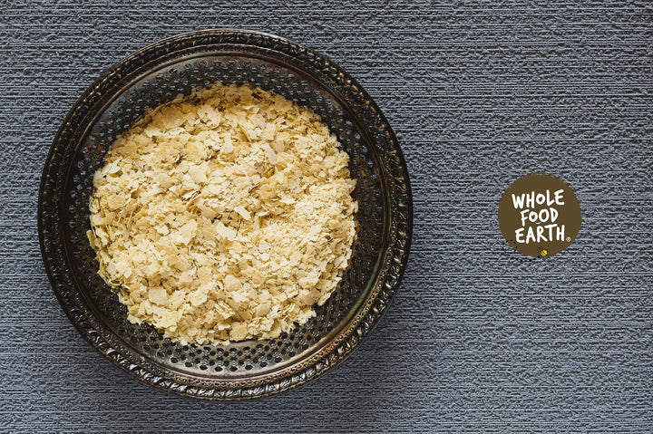 Wholefood Earth Nutritional Yeast Flakes (Nooch) 125g - Dairy Free, Fortified with B12, Vegan Cheese Substitute