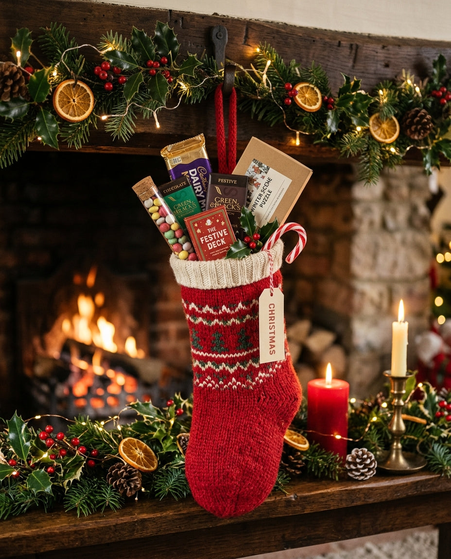 xmas card stocking