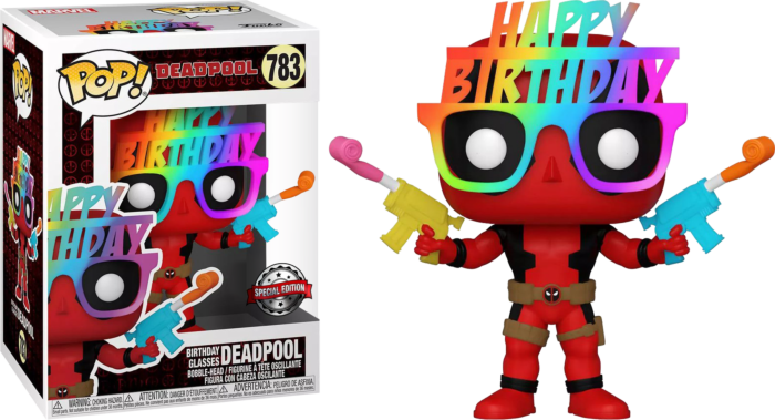 Marvel Deadpool Birthday Glasses Exclusive Funko 54687 Pop! Vinyl