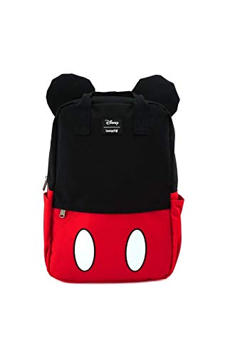 Mickey Mouse Loungefly - Mickey Cosplay Square Women Backpack Black-red-White, N