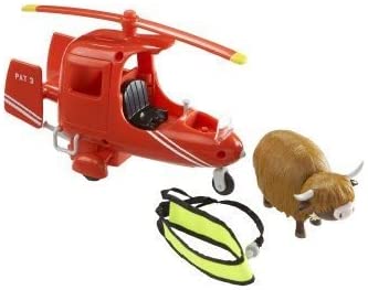 Character Postman Pat Deluxe SDS Helicopter with Runaway Cow