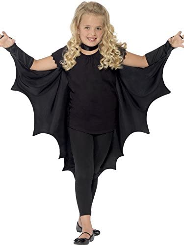 Smiffys Kids Costume de chauve-souris vampire unisexe 44414 ailes, noir, taille unique,