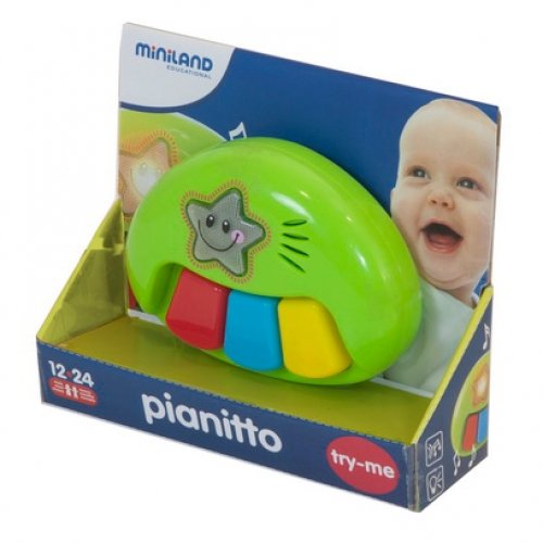 Miniland Miniland97274 Pianitto Toy 97274 24 cm, Multi-Color