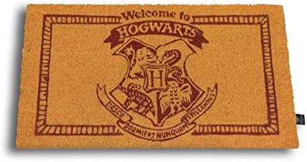 HARRY POTTER Welcome To Hogwarts Doormat Official Merchandising Reference DD Home Textiles Unisex Adult, Multicoloured (Multicoloured), Single