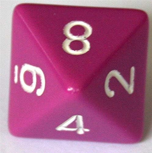 Chessex CHX25427 Dice-Opaque Light Purple/White Set