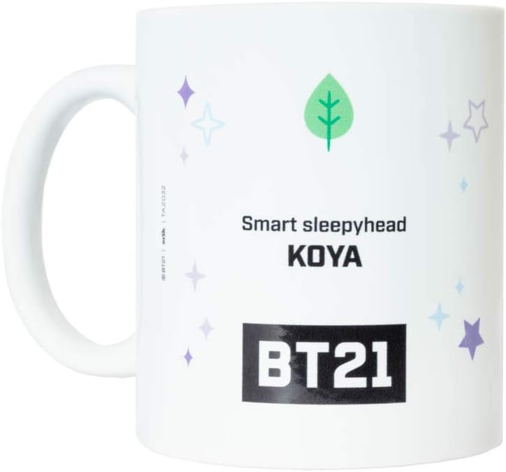 Grupo Erik BT21 Official Merchandise Koya Ceramic Mug | 35 cl - 350 ml | Coffee Mug