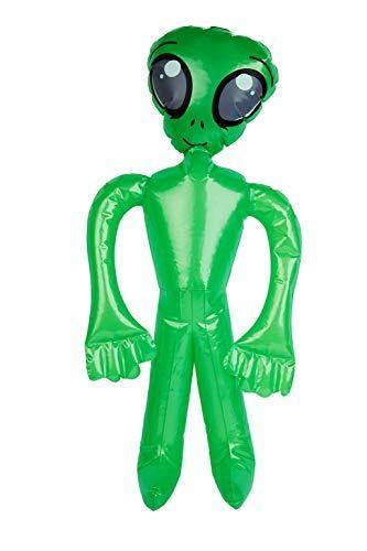Smiffys 52136 Inflatable Alien, Unisex Adult, Green - Yachew