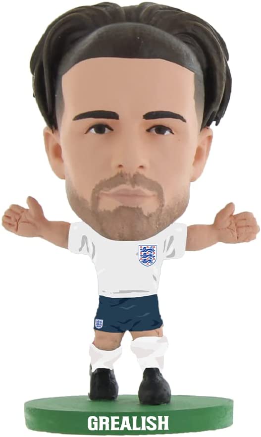 SoccerStarz SOC1571 England Jack Grealish Mini Football Figure, 5 cm