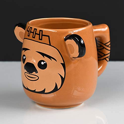 Star Wars 3D Ewok Ceramic Mug - Officially Licensed Collectible Gift, 15 oz / 450 ml (SCMG25086)