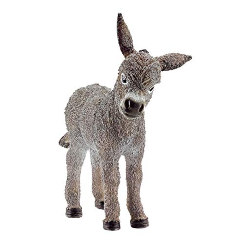 Schleich Donkey Foal 13746 - Individually Hand Painted Figure for Imaginative Play 1