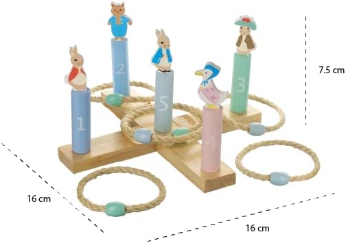 Peter Rabbit Toys - Wooden Hoopla Game Indoor Outdoor Family Garden