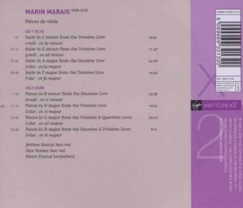 Marais: Pieces de viole [Audio CD]