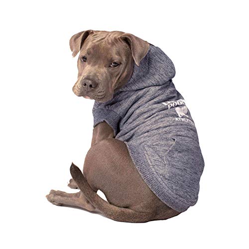 Canada Pooch Cozy Caribou Hoodie Marled Dog Coat, Size 14, Grey