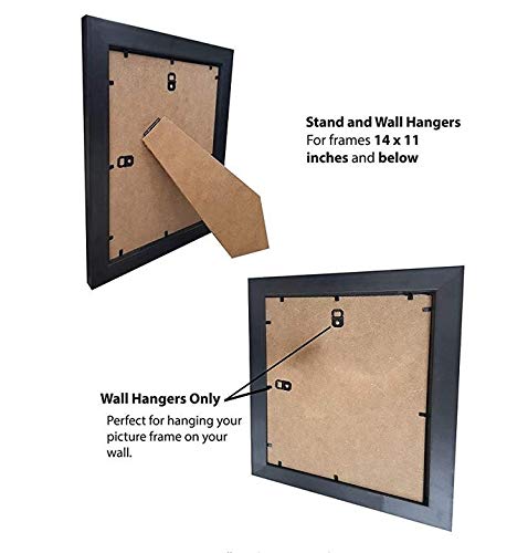 FRAMES BY POST 25 mm Wide H7 Picture Photo Frame with Black Mount 14 x 11 Pictur