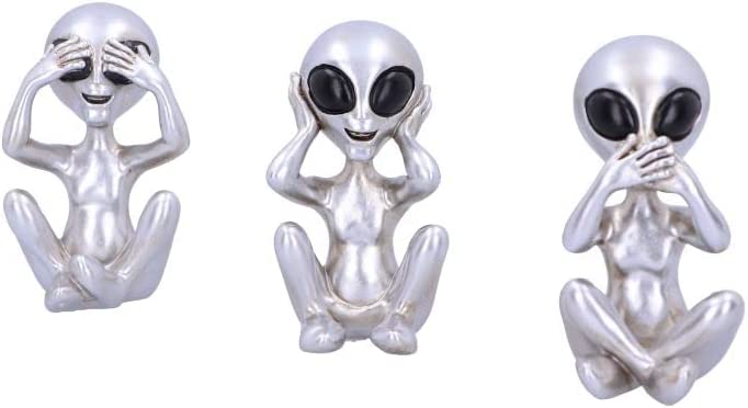Nemesis Now Three Wise Aliens, Silver, 7.5cm (U5929V2)