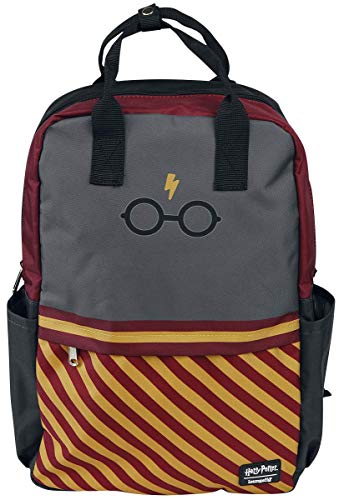Harry Potter Back Pack Glasses Logo Hogwarts Official Loungefly Black One Size