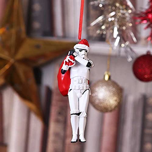 Nemesis Now Stormtrooper Santa Sack Hanging Ornament 13cm, White