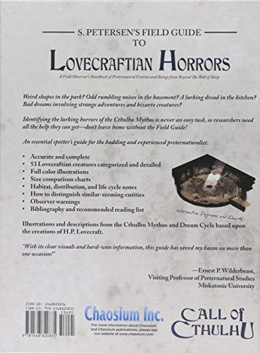 S. Petersen's Field Guide to Lovecraftian Horrors: A Field Observer's Handbook of Preternatural Entities and Beings from Beyond the Wall of Sleep [Hardcover]