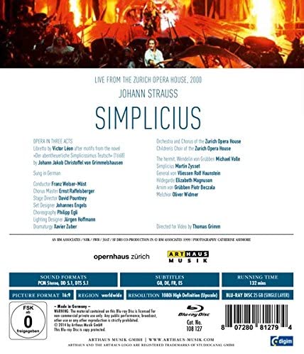 Strauss: Simplicius [2014] [Blu-ray]