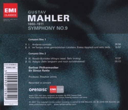 Berliner Philharmoniker - Mahler: Symphony No. 9 [Audio CD]