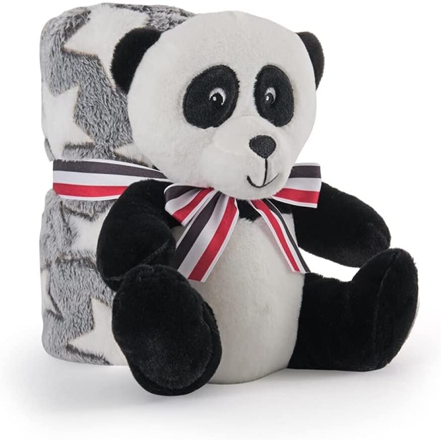 Perletti TOYS Paul Panda Plush Toy with Blanket in Gift Pack (st1)