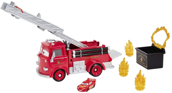 Cars - Colour Change Red Firetruck with Lightning McQueen/Toys