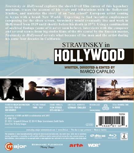 Stravinsky In Hollywood [Igor Stravinsky] [' [2014] [Region Free] - Drama [Blu-ray]