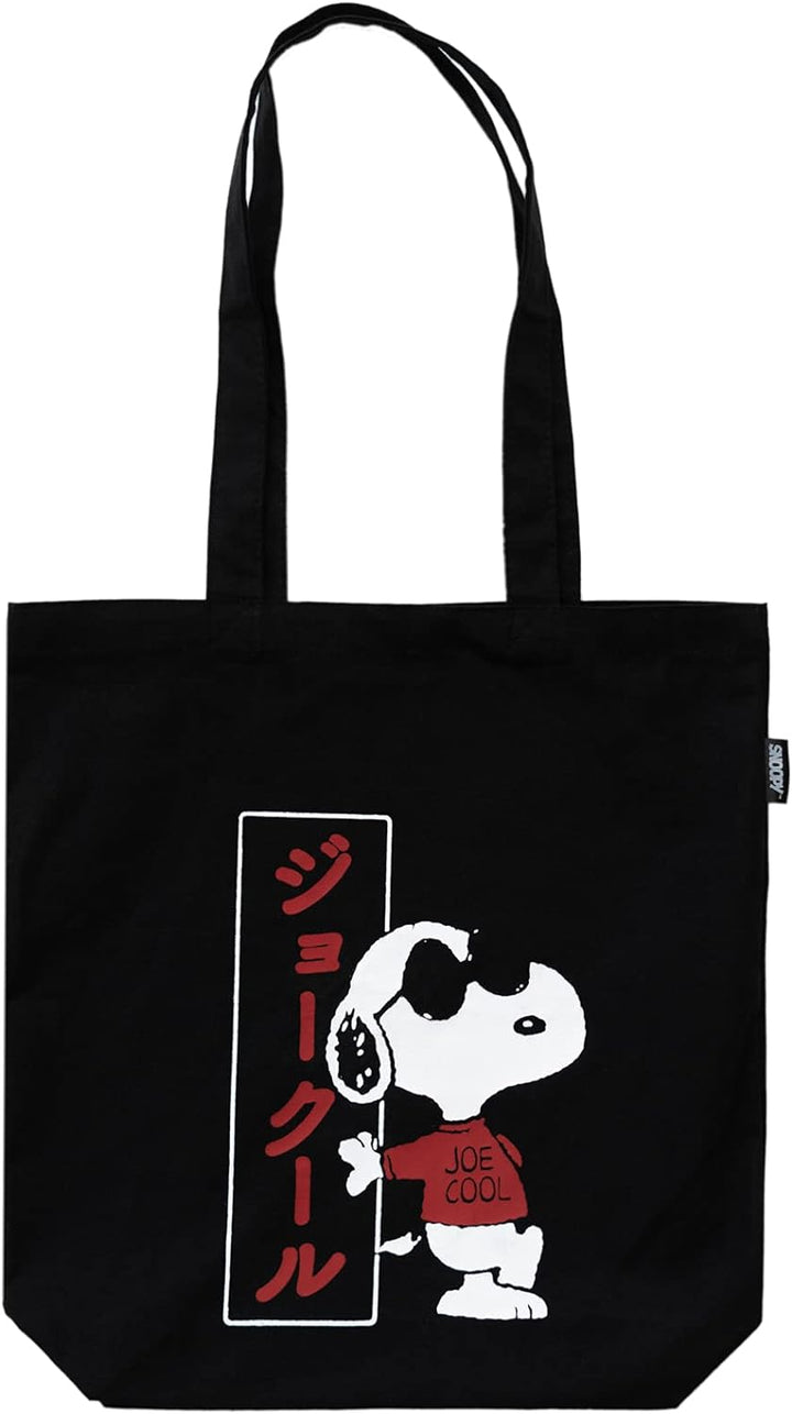 Grupo Erik, L,MARE0135 Official Snoopy Tote Bag: Joe Cool - Cotton Shopping Bag