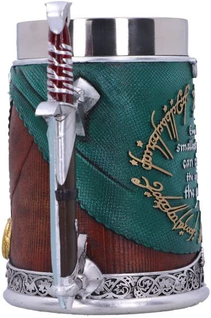 Nemesis Now Officially Licensed Lord of The Rings Frodo Tankard, Brown, 15.5cm