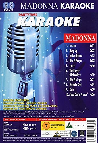 Partytime Karaoke - Madonna [Audio CD]