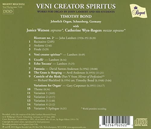 Veni Creator Spiritus [Audio CD]