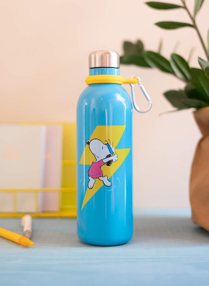 Grupo Erik Official Snoopy Water Bottle-Sports Bottle-500ml / 17OZ, Stainless Steel