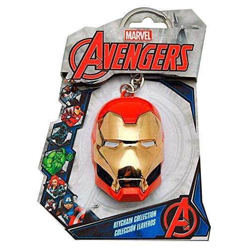 CARTOON GROUP MAN AVENGERS MARVEL MASK KEYCHAIN ??IN METAL 14x9.5 CM - MV15581