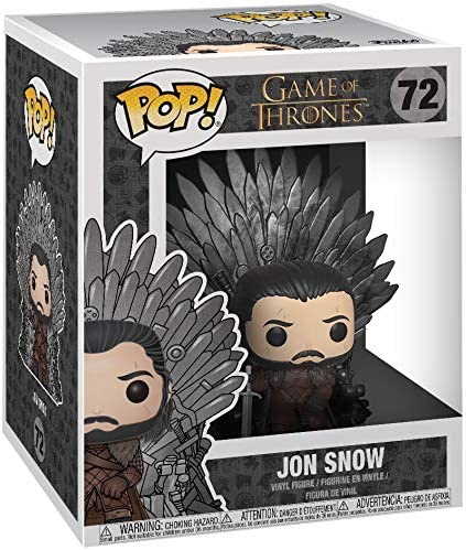 Deluxe: Game S10: Jon Snow Sitting on Iron Throne Funko 37791 Pop! Vinyl #72