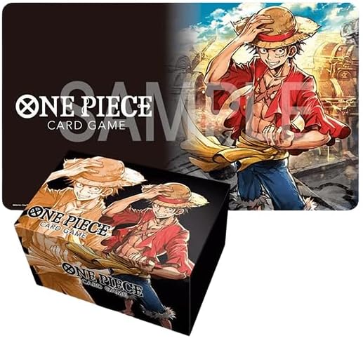 Bandai | One Piece Card Game: Playmat and Storage Box Set -Monkey.D.Luffy