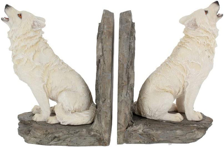 Nemesis Now Wardens of the North Bookends 20.3cm White, Resin