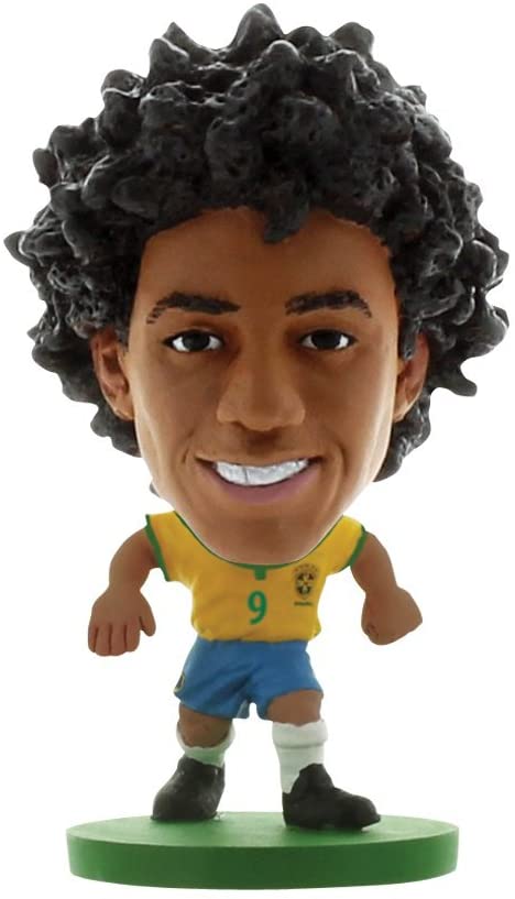 SoccerStarz Brazil International Figurine Blister Pack Featuring Willian Home Kit