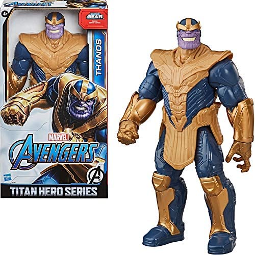 Marvel Avengers Titan Hero Series Blast Gear Deluxe Thanos Action Figure, 30-cm Toy, Inspired byMarvel Comics, For Children Aged 4 and Up