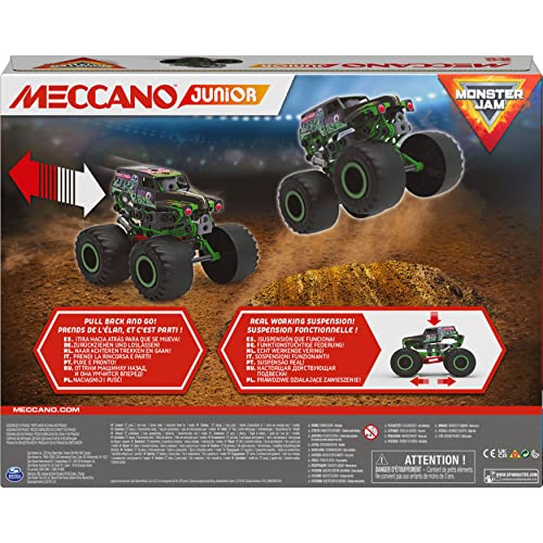 Meccano Junior, Official Monster Jam Grave Digger Monster Truck STEM Model Build