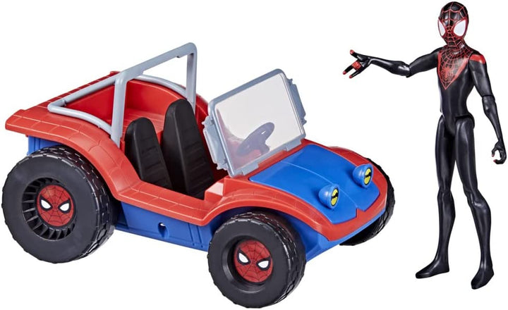 Hasbro Marvel Spider-Man Spider-Mobile 15-cm-scale Vehicle and Miles Morales Act