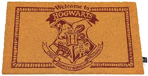 HARRY POTTER Welcome To Hogwarts Doormat Official Merchandising Reference DD Home Textiles Unisex Adult, Multicoloured (Multicoloured), Single