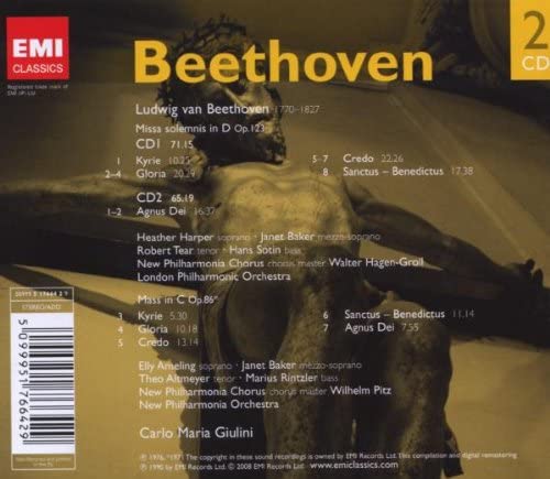 Beethoven: Missa solemnis; Mass Op. 86