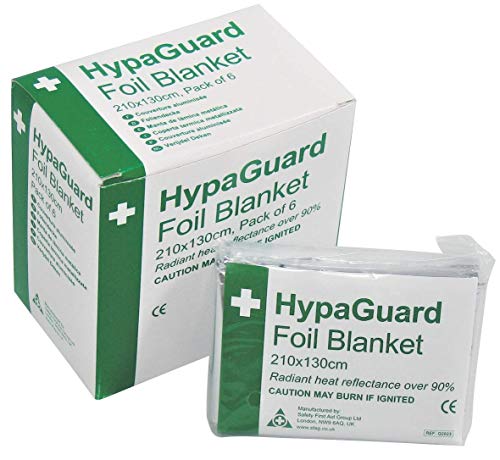 HypaGuard Foil Survival Blanket (Pack of 6)