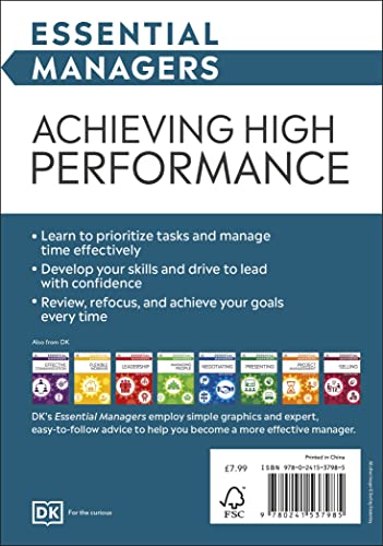 Achieving High Performance (Essential Managers) [Paperback]